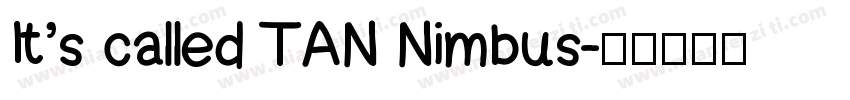 It’s called TAN Nimbus字体转换